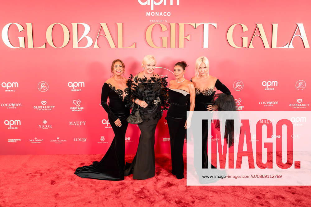 Photocall from the 2nd Global Gift Gala in Monaco: Maria Bravo, a guest, Eva Longoria, and a guest attend the 2nd Monaco Global Gift Gala Photocall at the Hotel de Paris on October 9, 2026, in Monaco, Monaco Photo by Laurent Coust Starface 460363 2026 10 09 Monaco Monaco