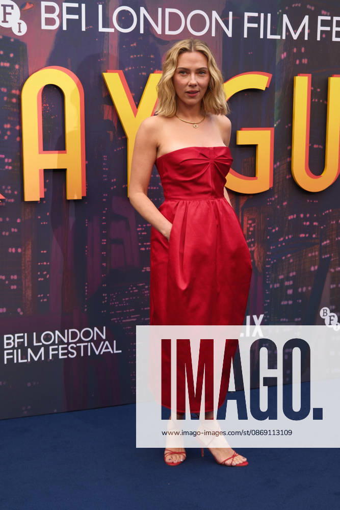 Ray Gunn gala screening, BFI Southbank, London, UK, 10 October 2026 Scarlett Johansson at the gala screening of Ray Gunn, BFI Southbank, London, UK, 10 October 2026., Credit:Julie Edwards Avalon United Kingdom, London