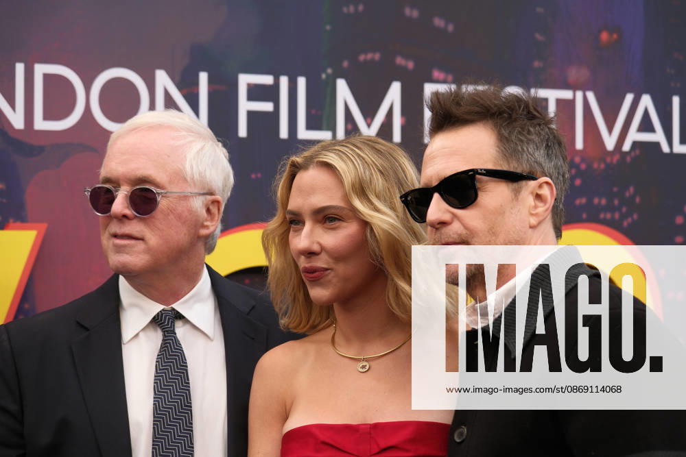 Ray Gunn gala screening, BFI Southbank, London, UK, 10 October 2026 Brad Bird, Scarlett Johansson and Sam Rockwell at the gala screening of Ray Gunn, BFI Southbank, London, UK, 10 October 2026., Credit:Julie Edwards Avalon United Kingdom, London