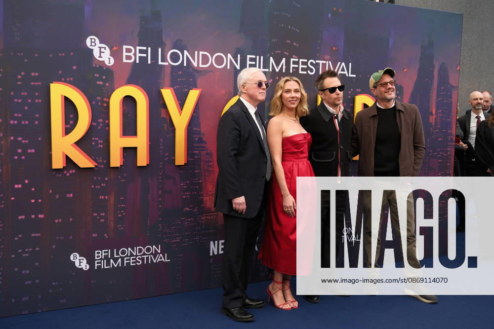 Ray Gunn gala screening, BFI Southbank, London, UK, 10 October 2026 Brad Bird, Scarlett Johansson, Sam Rockwell and Michael Giacchino at the gala screening of Ray Gunn, BFI Southbank, London, UK, 10 October 2026., Credit:Julie Edwards Avalon United Kingdom, London