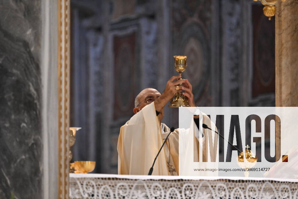 IPA89501758 - Italy, Rome, Vatican, October 10, 2026: Cardinal Baldo Reina celebrates a Mass for the ordination of deacons at St. John Lateran. Photograph by ALESSIA GIULIANI Catholic Press Photo