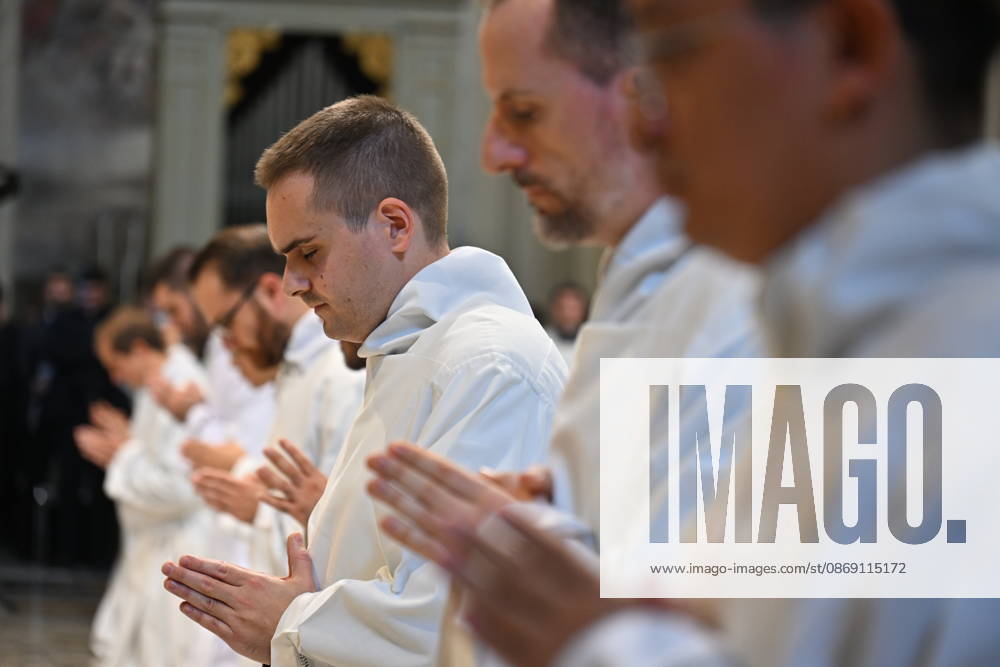 IPA89501801 - Italy, Rome, Vatican, October 10, 2026: Cardinal Baldo Reina celebrates a Mass for the ordination of deacons at St. John Lateran. Photograph by ALESSIA GIULIANI Catholic Press Photo