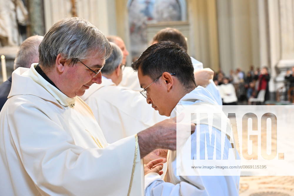 IPA89501793 - Italy, Rome, Vatican, October 10, 2026: Cardinal Baldo Reina celebrates a Mass for the ordination of deacons at St. John Lateran. Photograph by ALESSIA GIULIANI Catholic Press Photo