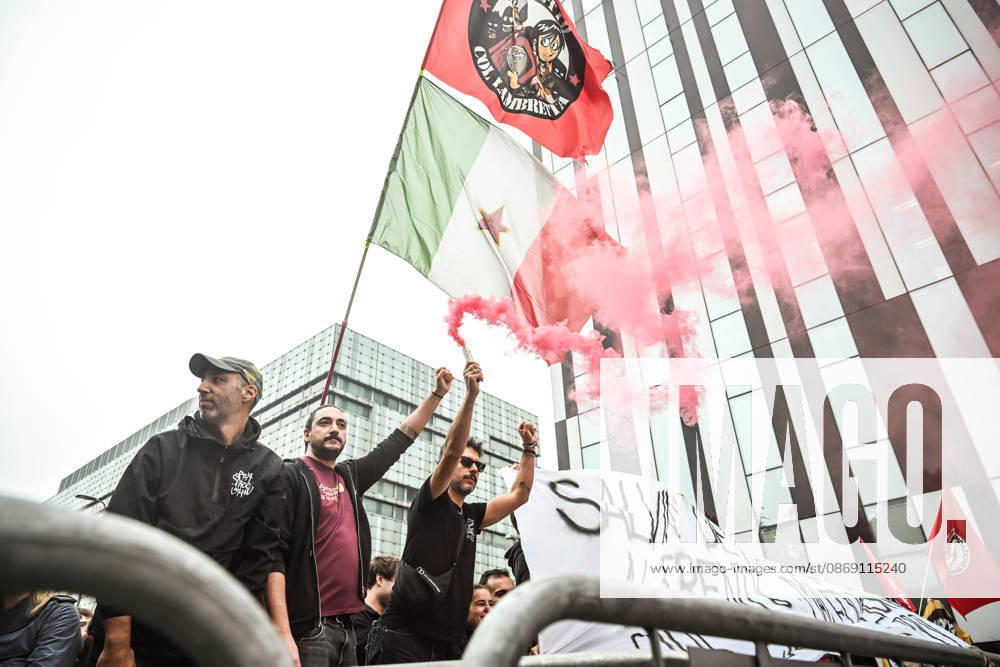 Lega Nord rally Milan safer, stop social centers. Near the Lambretta Social Center, Via Rizzoli, 10 10 2026 Milan Milan Italy - ZUMAa289 20261010_zia_a289_066