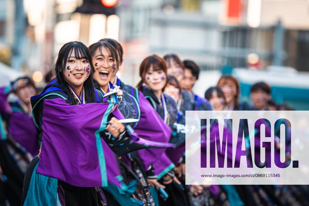 General view, October 10, 2026 - Dancers perform during the eve-of-festival events of the 27th Tokyo Yosakoi Festival in Ikebukuro, Tokyo, Japan, on October 10, 2026. Part of the Fukuro Matsuri celebrations, the event brings together yosakoi dance teams in colorful costumes for energetic performances combining traditional Japanese dance influences with contemporary music and choreography. aflo_354760432