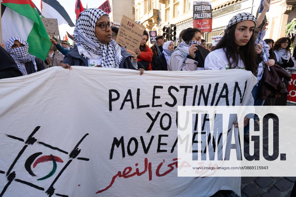 Hundreds of people took part in a demonstration in Edinburgh organised by pro-Palestine groups Gaza Genocide Emergency Committee and Stop the War Scotland to mark the third anniversary of the 7 October 2023 Hamas-led attacks on Israel and the subsequent war in Gaza. The demonstration formed part of what organisers described as the first fully coordinated global day of protests for Palestine, with participants calling on the UK Government to end all arms sales to Israel and impose full sanctions. Edinburgh UK - ZUMAs357 20261010_zip_s357_017