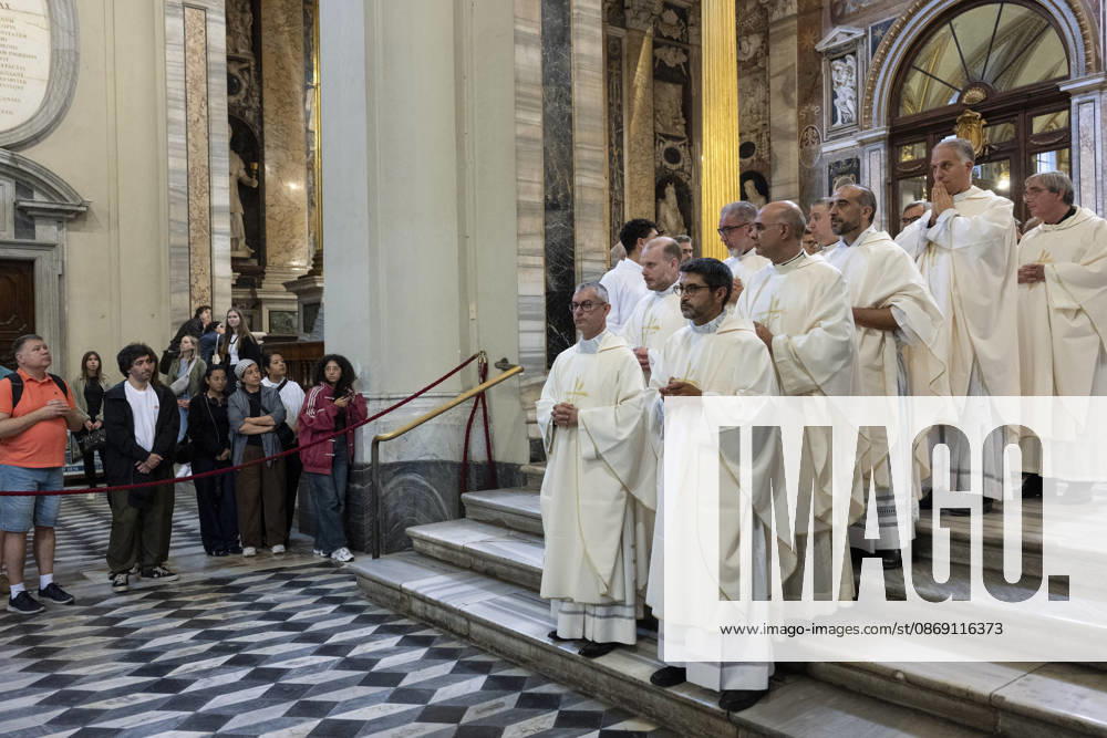IPA89503399 - Italy, Rome, Vatican, October 10, 2026: Cardinal Baldo Reina celebrates a Mass for the ordination of deacons at St. John Lateran. Photo by ALESSIA GIULIANI Catholic Press Photo