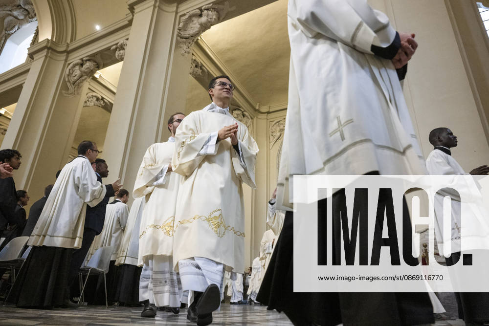 IPA89503414 - Italy, Rome, Vatican, October 10, 2026: Cardinal Baldo Reina celebrates Mass for the ordination of deacons at St. John Lateran. Photo by ALESSIA GIULIANI Catholic Press Photo