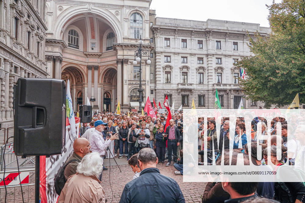 IPA89502995 - Milan, October 10, 2026 A protest organized by local No Data Centers committees to demand a halt to the construction and operation of new data centers in the province of Milan.