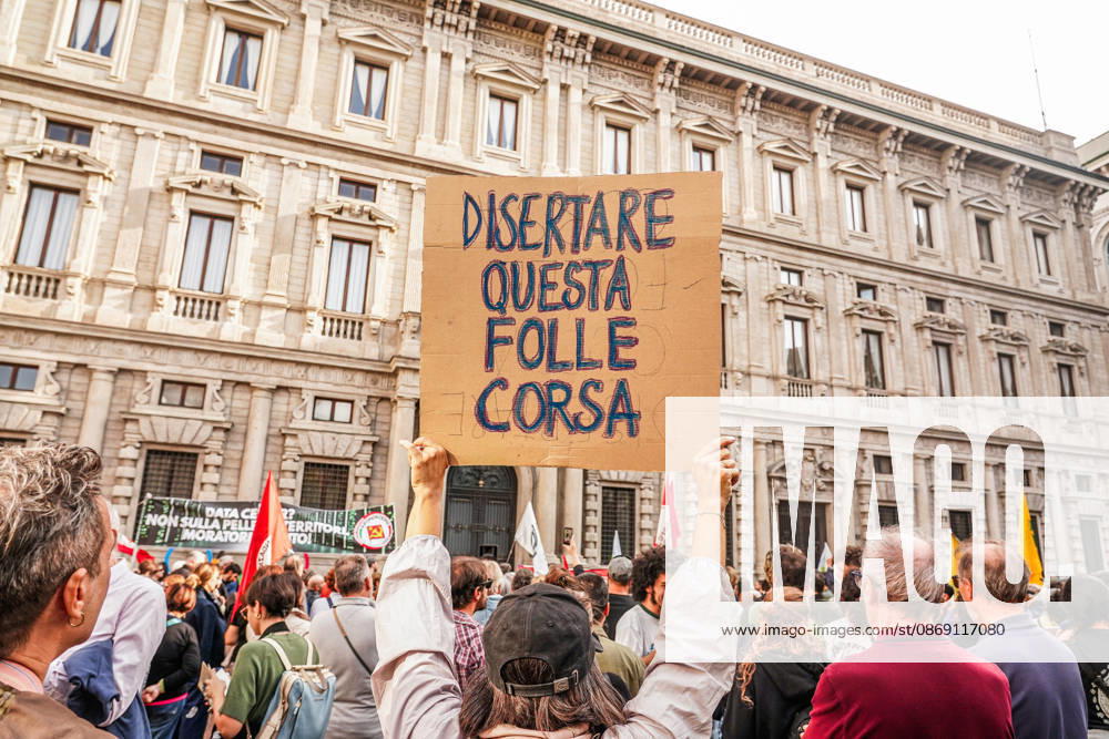 IPA89503720 - Milan, October 10, 2026 A protest organized by local No Data Centers committees to demand a halt to the construction and operation of new data centers in the province of Milan.