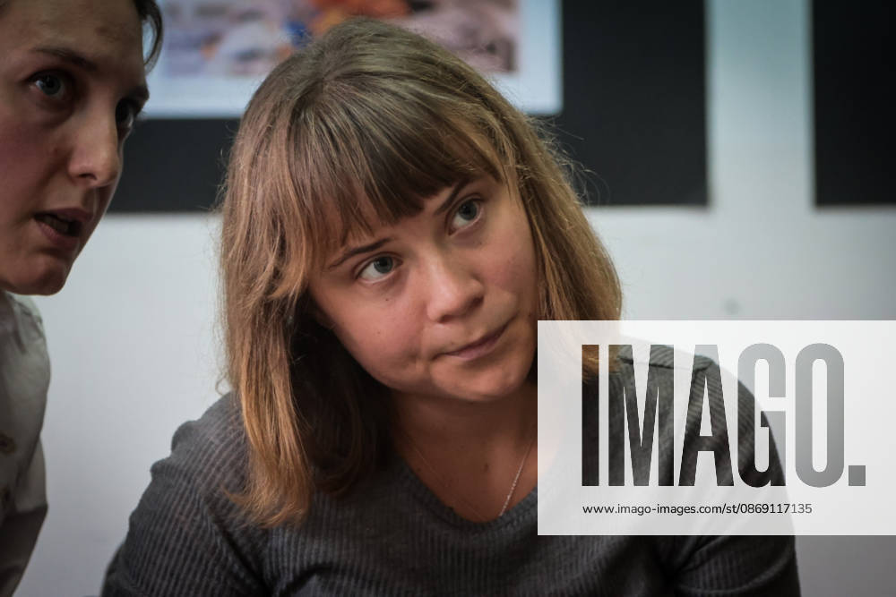 IPA89503808 - Naples, October 10, 2026: Conference at the former NATO base; Greta Thunberg in Bagnoli discussing the CPRs, and today at the march and the pro-Pal debate with Francesca Albanese (NeaPhoto Renato Esposito)