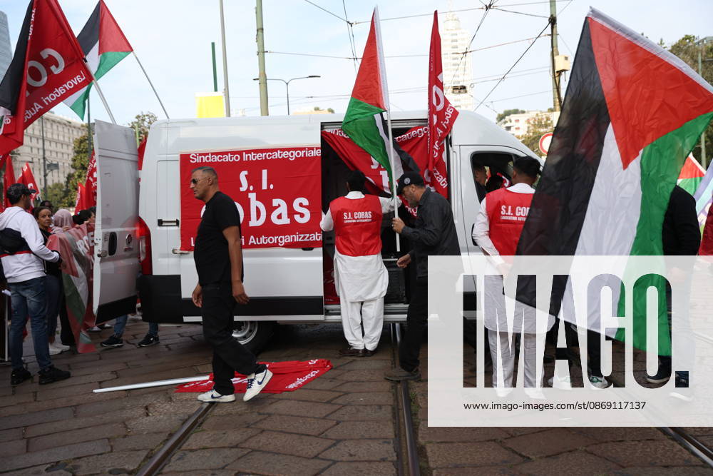 IPA89503920 - Milan, October 10, 2026, National Day of Mobilization, The End of Genocide Is the End of Zionism, marking the third anniversary of the start of the conflict in Gaza, Cobas