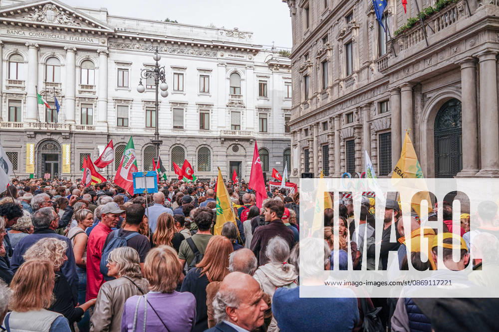 IPA89502933 - Milan, October 10, 2026 A protest organized by local No Data Centers committees to demand a halt to the construction and operation of new data centers in the province of Milan.