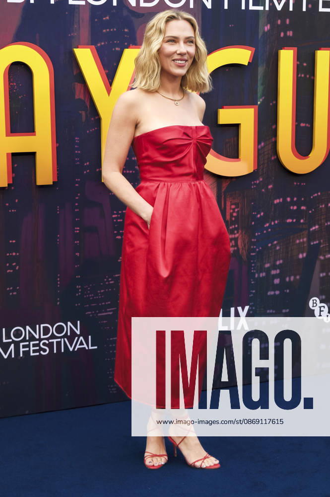 Scarlett Johansson at the premiere of the Netflix animated film *Ray Gunn* at the 70th BFI London Film Festival 2026 at the Royal Festival Hall in London, October 10, 2026 Foto:xJ.xEdwardsx xFuturexImagex gunn_6035