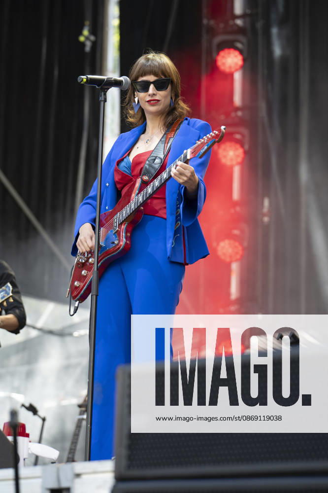Nat Simons performs Hispanidad Festival 2026 in Madrid, Spain - 10 Oct 2026 Singer Nat Simons performs during the Hispanidad Festival 2026 concert at the Plaza de Espana. Madrid Spain