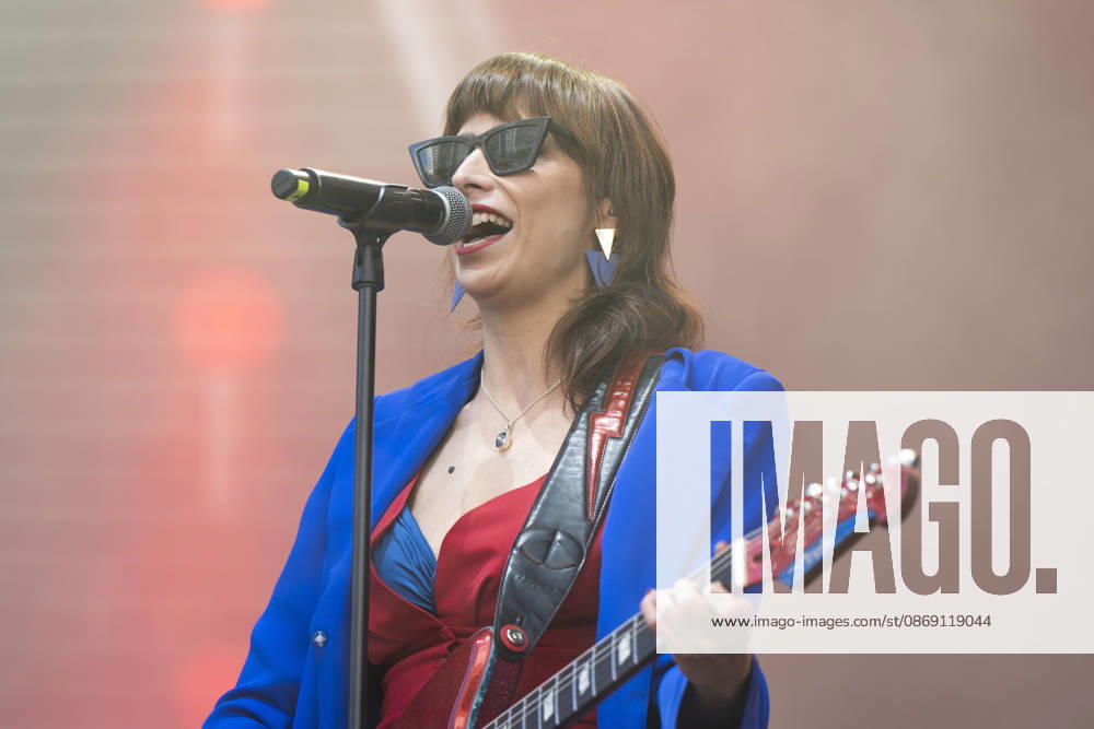 Nat Simons performs Hispanidad Festival 2026 in Madrid, Spain - 10 Oct 2026 Singer Nat Simons performs during the Hispanidad Festival 2026 concert at the Plaza de Espana. Madrid Spain