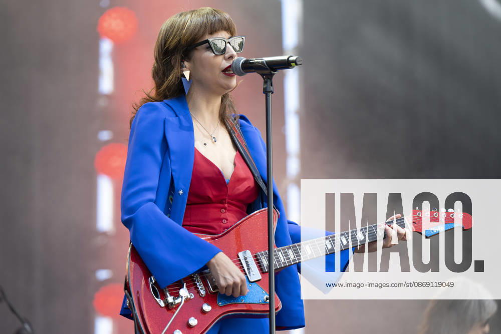 Nat Simons performs Hispanidad Festival 2026 in Madrid, Spain - 10 Oct 2026 Singer Nat Simons performs during the Hispanidad Festival 2026 concert at the Plaza de Espana. Madrid Spain