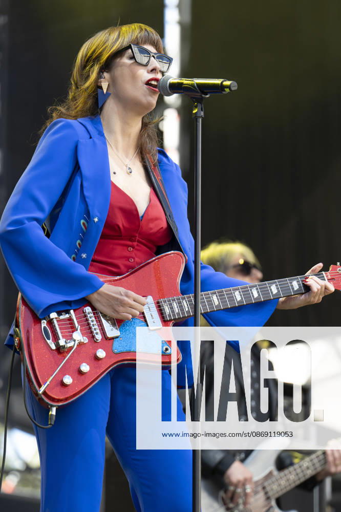 Nat Simons performs Hispanidad Festival 2026 in Madrid, Spain - 10 Oct 2026 Singer Nat Simons performs during the Hispanidad Festival 2026 concert at the Plaza de Espana. Madrid Spain