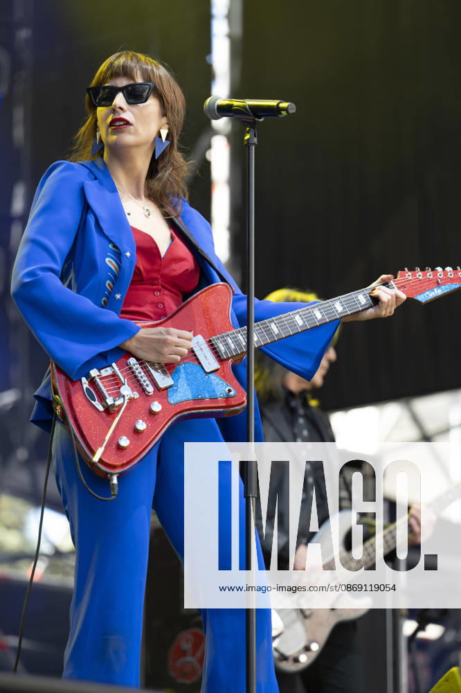 Nat Simons performs Hispanidad Festival 2026 in Madrid, Spain - 10 Oct 2026 Singer Nat Simons performs during the Hispanidad Festival 2026 concert at the Plaza de Espana. Madrid Spain