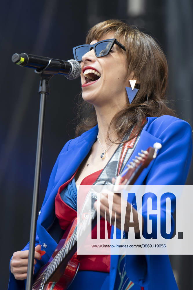 Nat Simons performs Hispanidad Festival 2026 in Madrid, Spain - 10 Oct 2026 Singer Nat Simons performs during the Hispanidad Festival 2026 concert at the Plaza de Espana. Madrid Spain