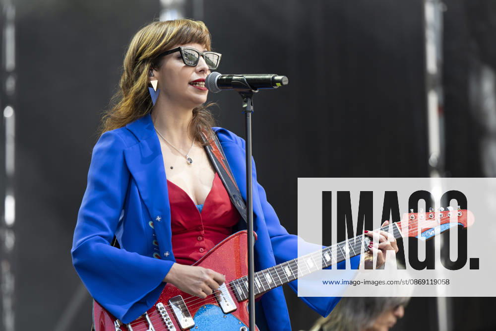 Nat Simons performs Hispanidad Festival 2026 in Madrid, Spain - 10 Oct 2026 Singer Nat Simons performs during the Hispanidad Festival 2026 concert at the Plaza de Espana. Madrid Spain