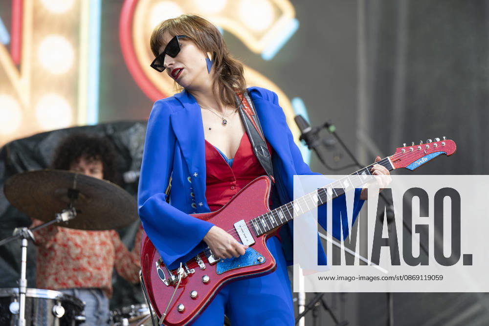 Nat Simons performs Hispanidad Festival 2026 in Madrid, Spain - 10 Oct 2026 Singer Nat Simons performs during the Hispanidad Festival 2026 concert at the Plaza de Espana. Madrid Spain