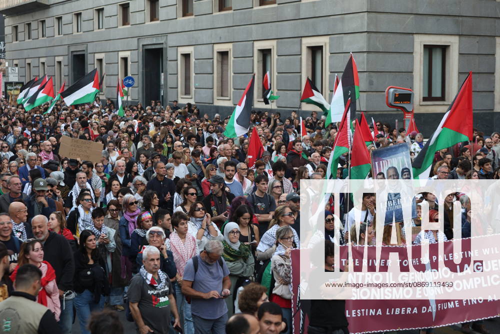 IPA89508957 - Milan, National Day of Mobilization: The End of Genocide Is the End of Zionism, marking the third anniversary of the start of the conflict in Gaza