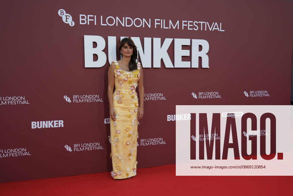Bunker gala screening, BFI Southbank, London, UK, 10 October 2026 Penà lope Cruz at the gala screening of Bunker, BFI Southbank, London, UK, 10 October 2026., Credit:Julie Edwards Avalon United Kingdom, London