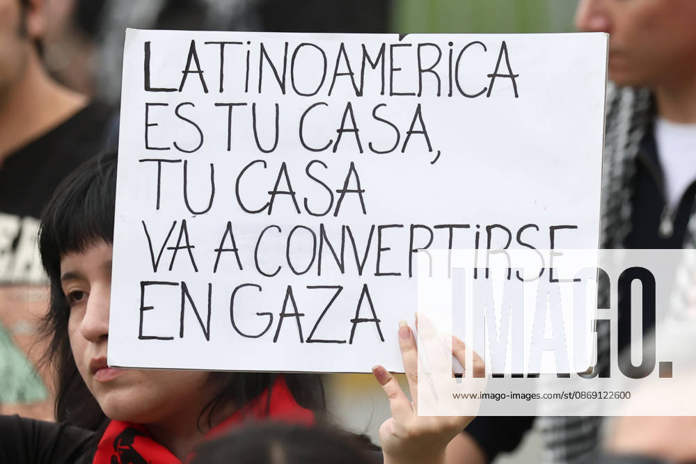 Santiago, October 10, 2026: March for Palestine organized by the Global Action for Palestine (GAFP) alliance along Alameda Street in downtown Santiago. Dragomir Yankovic, Aton Chile, Santiago, Chile. Aton 1198357