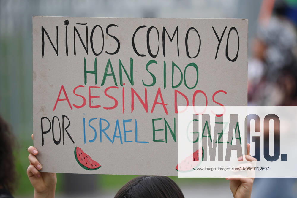 Santiago, October 10, 2026: March for Palestine organized by the Global Action for Palestine (GAFP) alliance along Alameda Street in downtown Santiago. Dragomir Yankovic, Aton Chile, Santiago, Chile. Aton 1198364
