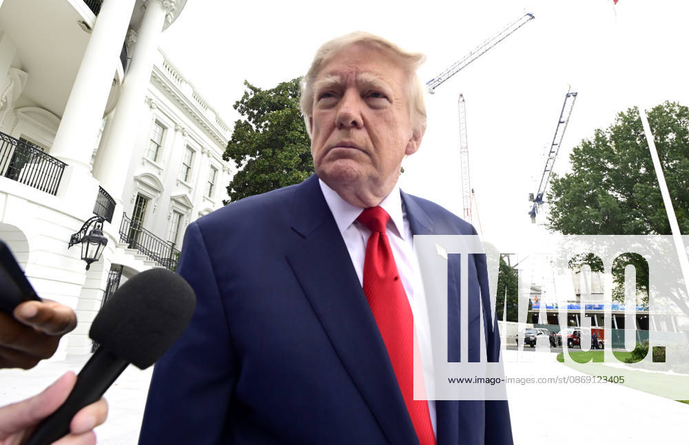 United States President Donald J Trump speaks to the media prior to departing the South Lawn of the White House in Washington, DC, USA, en route Clarksville, Tennessee on Saturday, October 10, 2026. The President will participate in a campaign rally for Tennessee Republican candidates on the ballot in November.