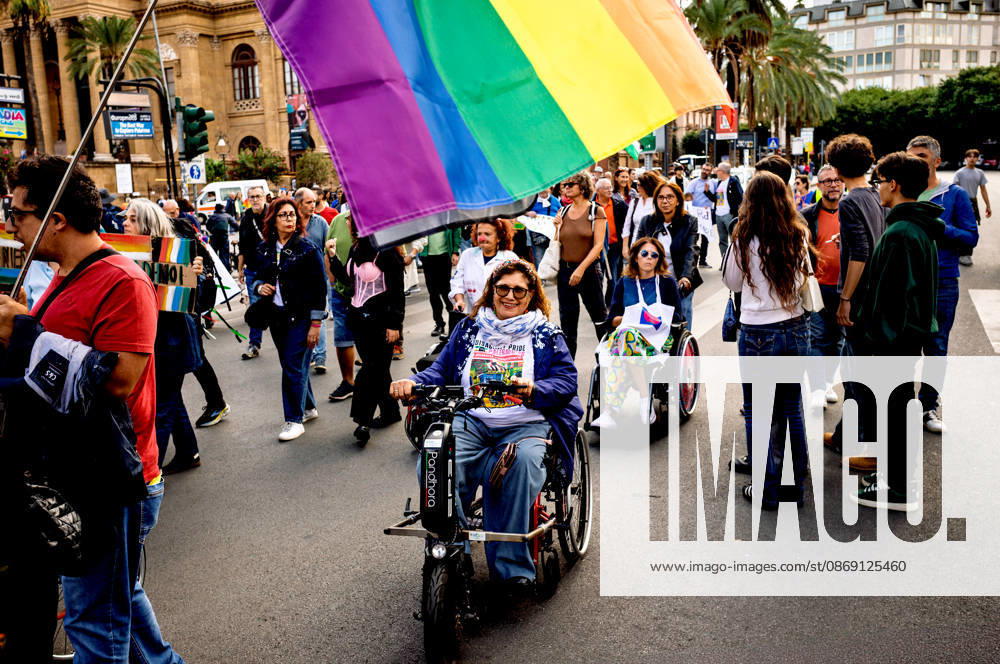 Disability Pride Palermo 2026 PALERMO, ITALY - OCTOBER 10: Disability Pride Palermo, dedicated this year to the theme Revolutionary Disabilities to advocate for the rights and self-determination of people with disabilities and to demand the elimination of architectural barriers, on October 10, 2026 in Palermo, Italy. Palermo Sicily Italy