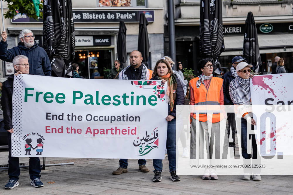 Pro-Palestine demonstration held in Luxembourg LUXEMBOURG, LUXEMBOURG - OCTOBER 10: Demonstrators gather for a pro-Palestine march organized by the Letz Act for Palestine initiative as part of a global day of action in solidarity with Palestinians in Luxembourg City, Luxembourg, on October 10, 2026. Organized in response to a call by the Global Alliance for Palestine, the march begins on Boulevard Franklin Roosevelt and proceeds towards Place de Paris, with participants calling for justice, freedom and self-determination for Palestinians. Muhammed Said Tako Anadolu Luxembourg Luxembourg. Editorial use only. Please get in touch for any other usage.