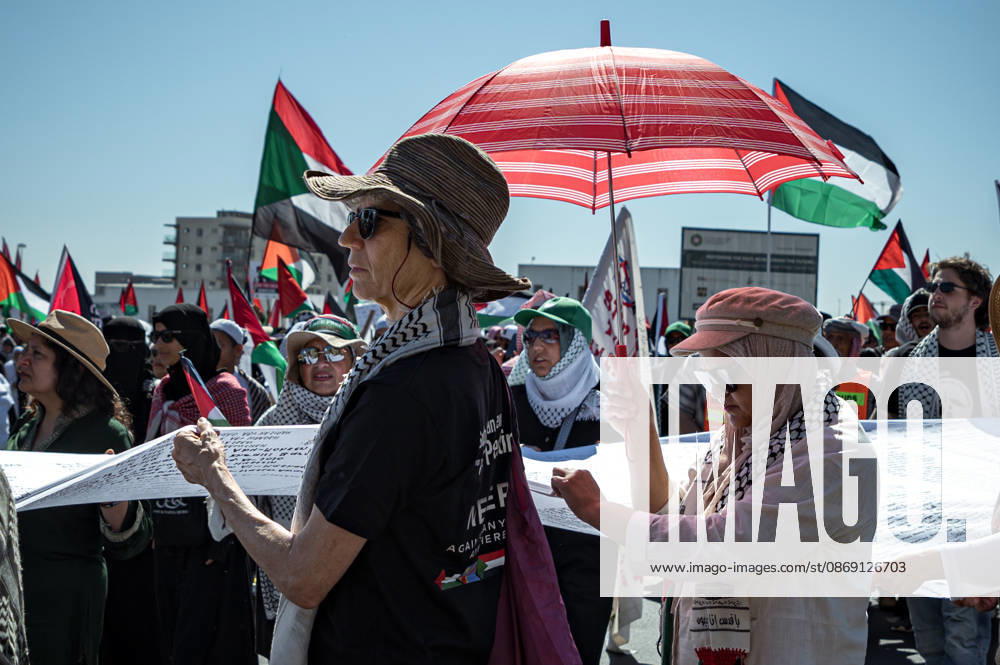 Pro-Palestine Global Mass March in Cape Town People attend the pro-Palestinian global mass march in Cape Town, South Africa, 10 October 2026. Thousands of people marched through central Cape Town as part of a coordinated Global Day of Action for Palestine. More than 200 organisations mobilised demonstrations across at least 60 countries and 250 locations, marking three years since the start of Israels military campaign in Gaza. Cape Town was the centre of the African leg, with 32 actions across 10 countries. Cape Town South Africa