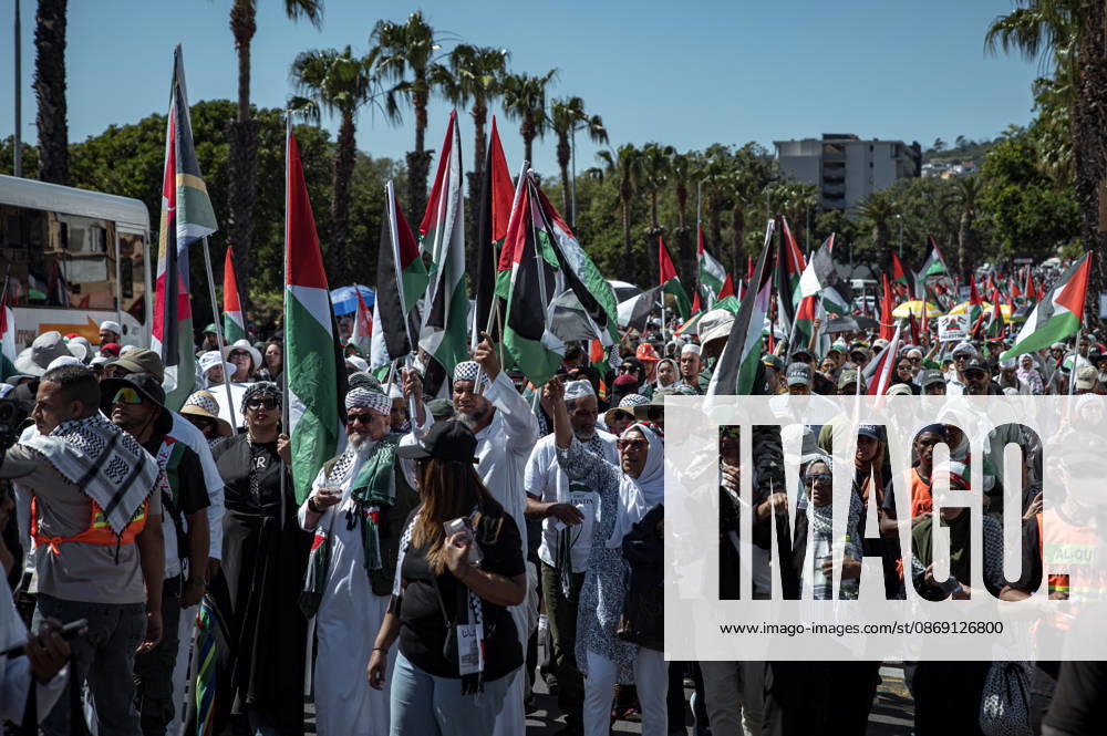 Pro-Palestine Global Mass March in Cape Town People attend a Pro-Palestine Global Mass march in Cape Town, South Africa, 10 October 2026. Thousands of people marched through central Cape Town as part of a coordinated Global Day of Action for Palestine. More than 200 organisations mobilised demonstrations across at least 60 countries and 250 locations, marking three years since the start of Israels military campaign in Gaza. Cape Town was the centre of the African leg, with 32 actions across 10 countries. Cape Town South Africa