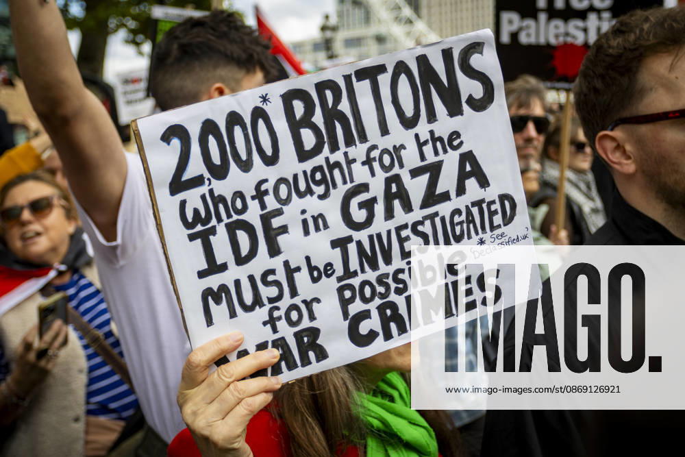 National March for Palestine Marks Three Years Since the Israel - Gaza War Began Central London, October 10, 2026 Pro-Palestine demonstrators took to the streets of Central London for the National March for Palestine, marking three years since the war in Gaza began in October 2023. Participants marched in solidarity with Palestinians, carrying Palestinian flags, banners and placards calling for an end to the conflict and highlighting the ongoing humanitarian crisis in Gaza., Credit:Zak Irfan Avalon