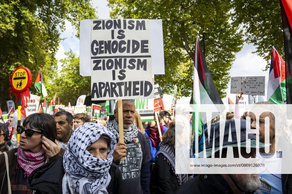 National March for Palestine Marks Three Years Since the Israel - Gaza War Began Central London, October 10, 2026 Pro-Palestine demonstrators took to the streets of Central London for the National March for Palestine, marking three years since the war in Gaza began in October 2023. Participants marched in solidarity with Palestinians, carrying Palestinian flags, banners and placards calling for an end to the conflict and highlighting the ongoing humanitarian crisis in Gaza., Credit:Zak Irfan Avalon