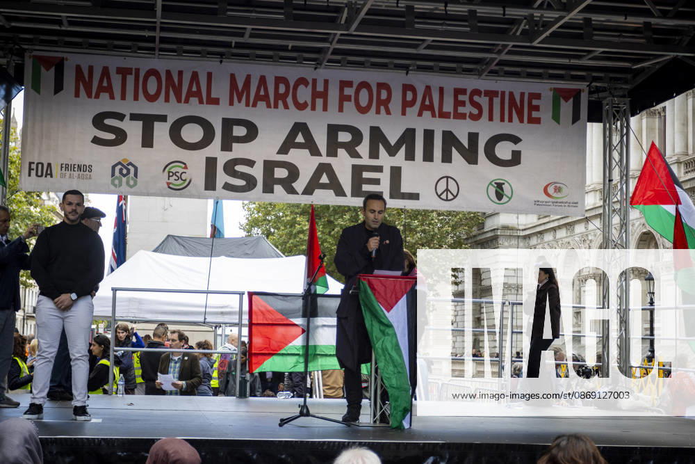 National March for Palestine Marks Three Years Since the Israel - Gaza War Began Central London, October 10, 2026 Pro-Palestine demonstrators took to the streets of Central London for the National March for Palestine, marking three years since the war in Gaza began in October 2023. Participants marched in solidarity with Palestinians, carrying Palestinian flags, banners and placards calling for an end to the conflict and highlighting the ongoing humanitarian crisis in Gaza., Credit:Zak Irfan Avalon