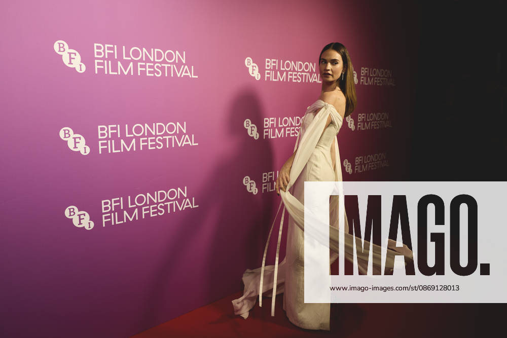 LILY JAMES attending the red carpet at the premier of the liberation at the BFI London Film Festival in london on October 9th London United Kingdom - ZUMAg279 20261010_zip_g279_038