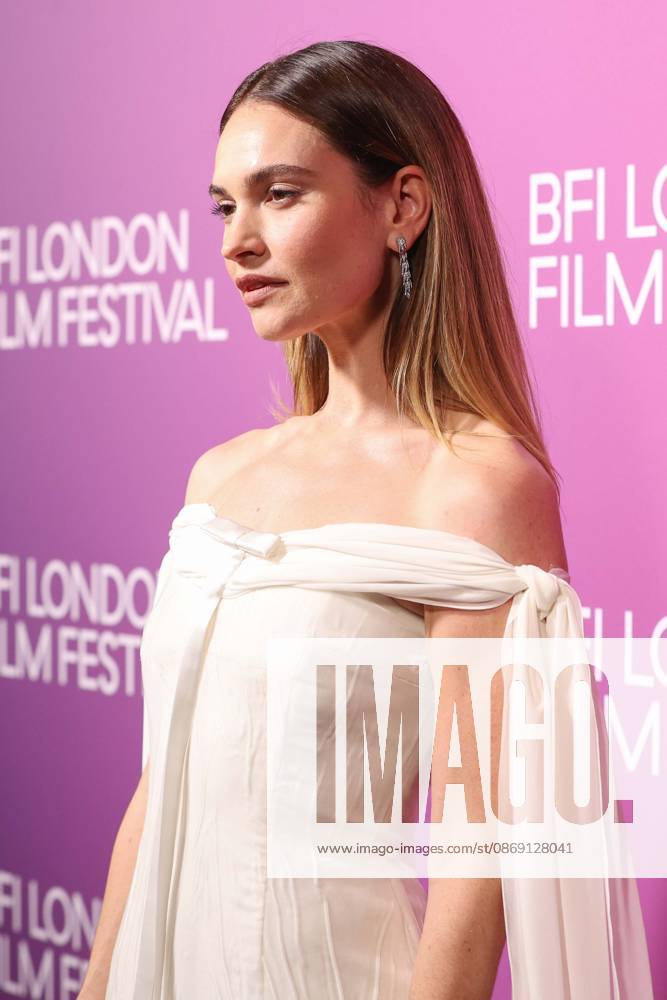 The Liberation premiere in London LONDON, UNITED KINGDOM - OCTOBER 10 : Actress Lily James attends the red carpet ahead of the premiere of the film The Liberation during the 70th BFI London Film Festival in London, United Kingdom on October 10, 2026. Zeynep Demir Anadolu London United Kingdom. Editorial use only. Please get in touch for any other usage.