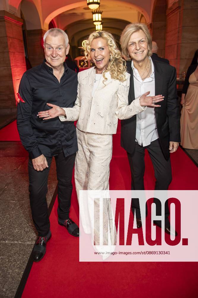 ABB HOPE GALA: Dirk Michaelis, Victoria Herrmann, and Rüdiger Ritchie Barton make a guest appearance on the red carpet at the 2026 Hope Gala at the Schauspielhaus Dresden on October 10, 2026, in Dresden, Saxony, Germany