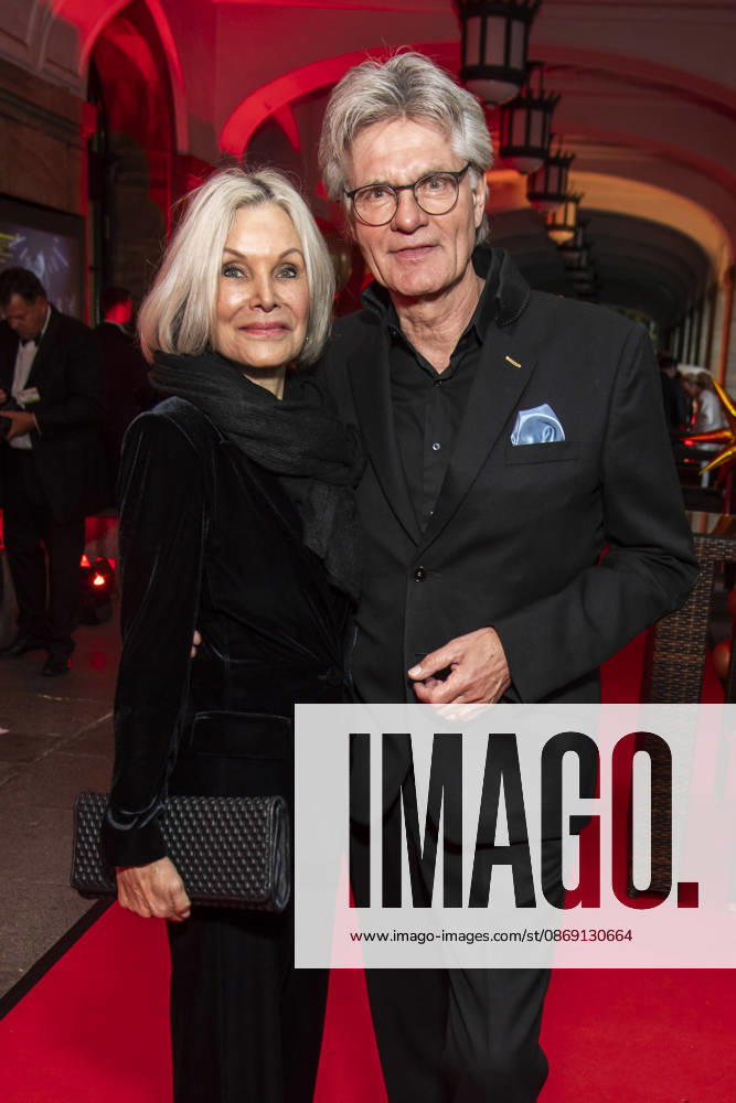ABB HOPE GALA: Ulrike and Peter Escher, a married couple, were guests on the red carpet at the 2026 Hope Gala at the Schauspielhaus Dresden on October 10, 2026, in Dresden, Saxony, Germany