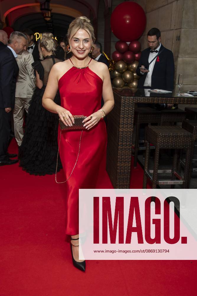 ABB HOPEGALA Katrin Herz makes a guest appearance on the red carpet at the 2026 Hope Gala at the Schauspielhaus Dresden on October 10, 2026, in Dresden, Saxony, Germany