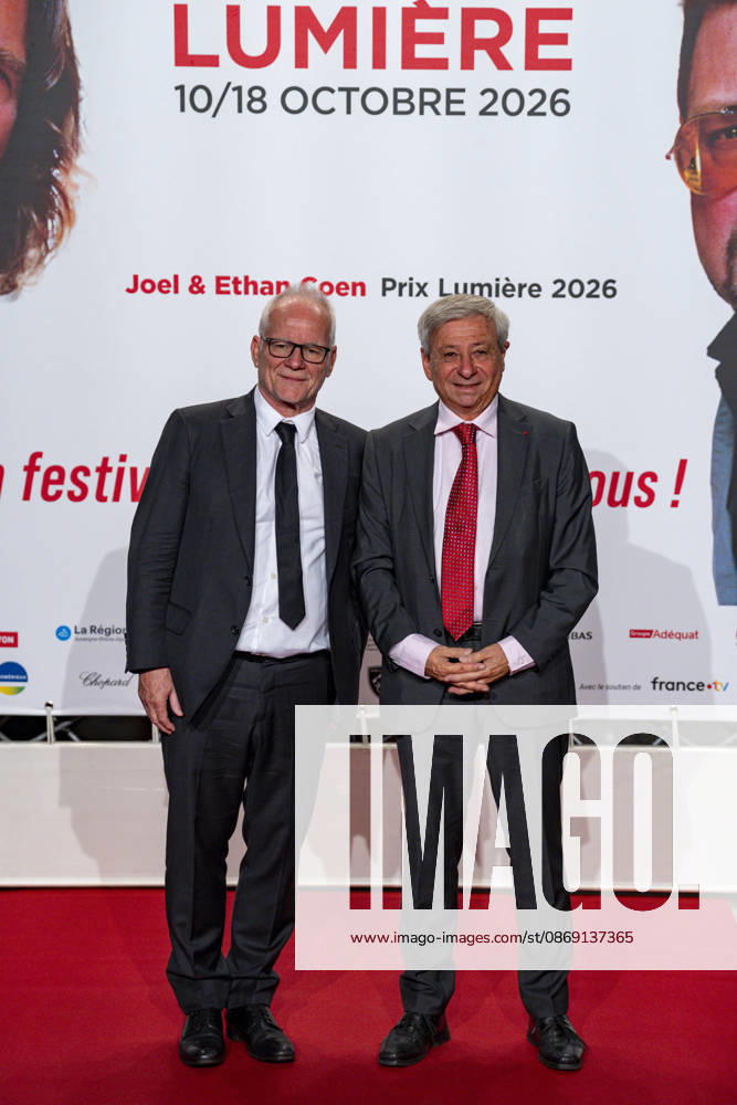 PEOPLE: Festival Lumiere - Lyon 10 10 2026 Thierry FrÃ maux and Etienne Guyot attend the opening ceremony of the 18th Festival Lumiere in Lyon (France) on October 10, 2026. Photo by Sandrine Thesillat PsNewZ