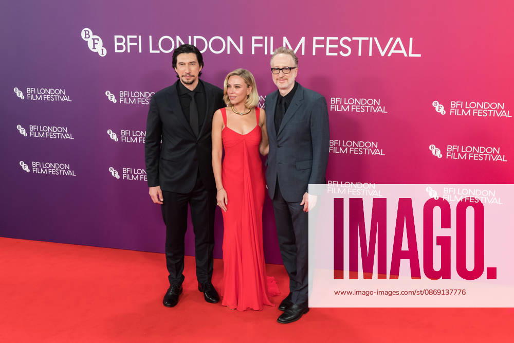 Paper Tiger Premiere at BFI London Film Festival LONDON, UNITED KINGDOM - OCTOBER 10: (L-R) Adam Driver, Scarlett Johansson and James Gray attend the premiere of Paper Tiger during the 70th BFI London Film Festival at the Royal Festival Hall in London, United Kingdom on October 10, 2026. Wiktor Szymanowicz Anadolu London United Kingdom. Editorial use only. Please get in touch for any other usage.