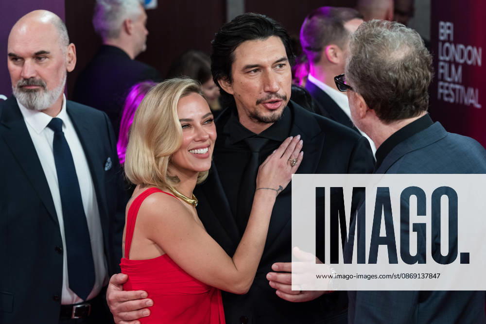 Paper Tiger Premiere at BFI London Film Festival LONDON, UNITED KINGDOM - OCTOBER 10: Adam Driver (C) and Scarlett Johansson (L) attend the premiere of Paper Tiger during the 70th BFI London Film Festival at the Royal Festival Hall in London, United Kingdom on October 10, 2026. Wiktor Szymanowicz Anadolu London United Kingdom. Editorial use only. Please get in touch for any other usage.