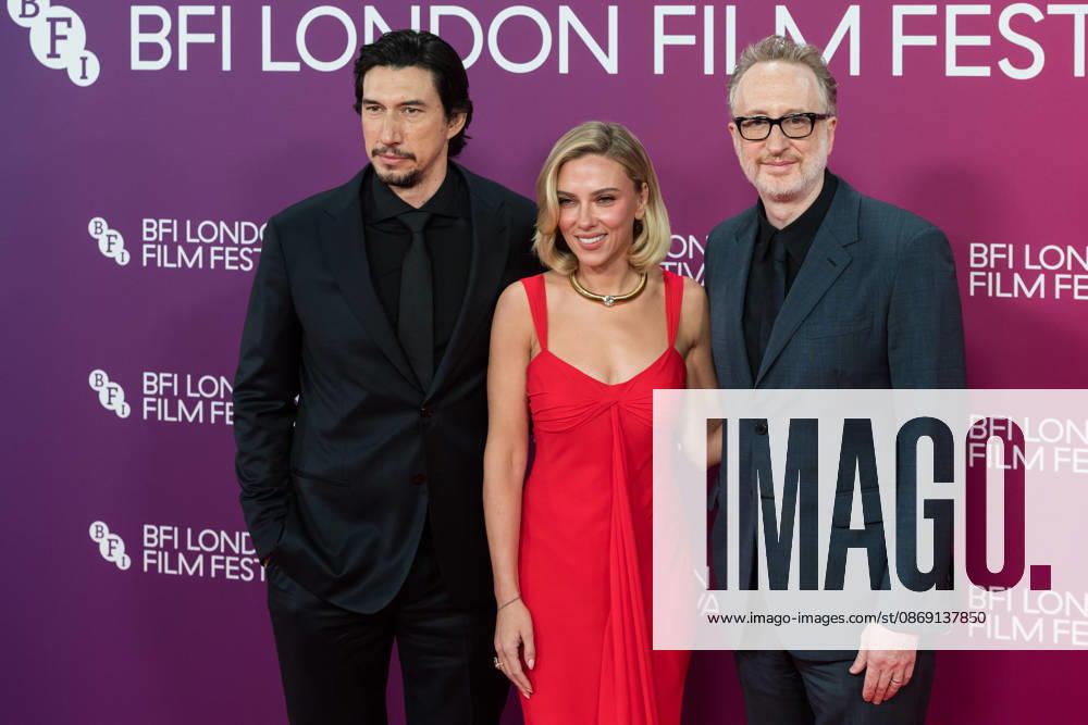 Paper Tiger Premiere at BFI London Film Festival LONDON, UNITED KINGDOM - OCTOBER 10: (L-R) Adam Driver, Scarlett Johansson and James Gray attend the premiere of Paper Tiger during the 70th BFI London Film Festival at the Royal Festival Hall in London, United Kingdom on October 10, 2026. Wiktor Szymanowicz Anadolu London United Kingdom. Editorial use only. Please get in touch for any other usage.