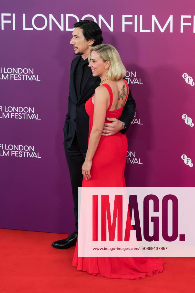 Paper Tiger Premiere at BFI London Film Festival LONDON, UNITED KINGDOM - OCTOBER 10: (L-R) Adam Driver and Scarlett Johansson attend the premiere of Paper Tiger during the 70th BFI London Film Festival at the Royal Festival Hall in London, United Kingdom on October 10, 2026. Wiktor Szymanowicz Anadolu London United Kingdom. Editorial use only. Please get in touch for any other usage.