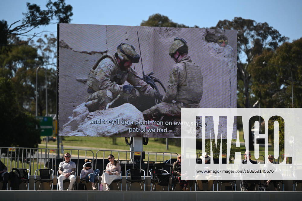 COMMEMORATIVE SERVICE OPERATION SLIPPER, Members of the public attend a commemorative service recognising the 25th anniversary of Australian service in Afghanistan, at the Australian War Memorial in Canberra, Sunday, October 11, 2026. ( NO ARCHIVING CANBERRA AUSTRALIAN CAPITAL TERRITORY Australia