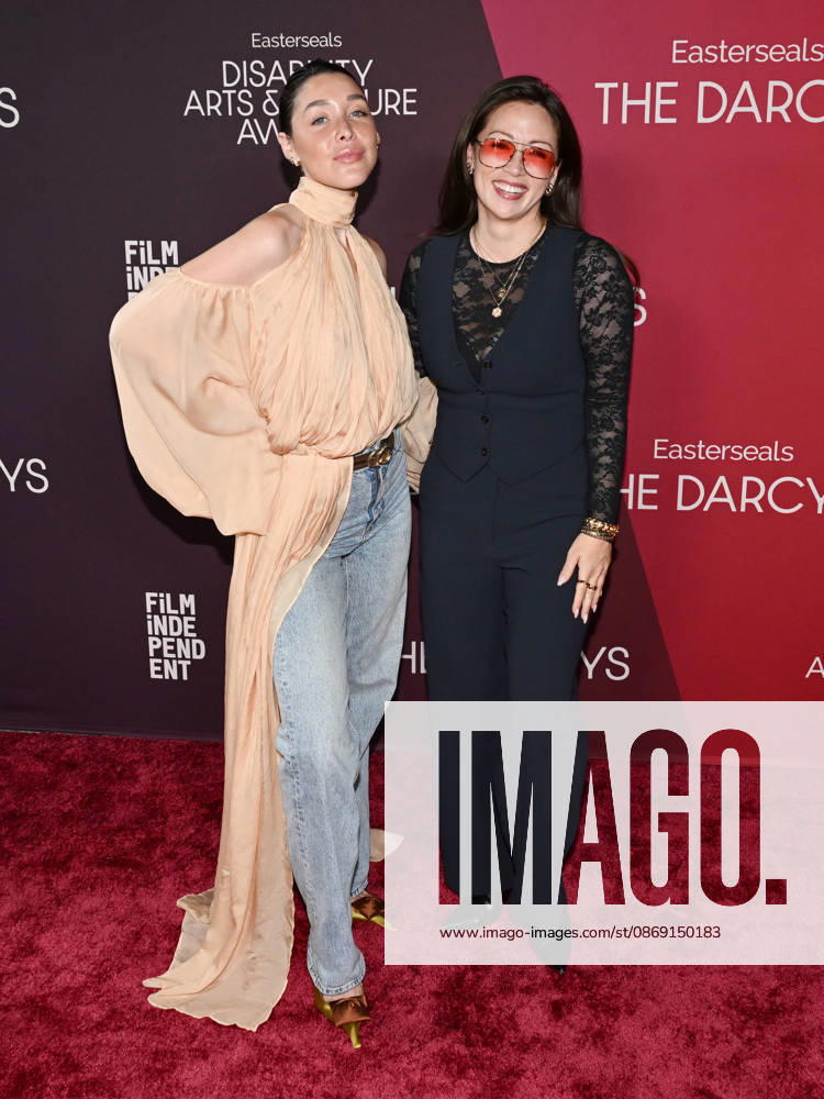 American actress, writer, and producer HANNA STEIN and American actress, director, and producer FIONA RENE, 38, attend the inaugural Easterseals Disability Arts & Culture Awards DARCYS Awards red carpet. Santa Monica USA - ZUMAb173 20261010_aap_b173_038